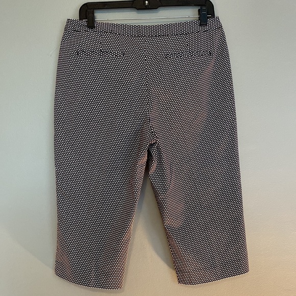 EUC like new black and white Worthington capris pants size 10P - Picture 2 of 8